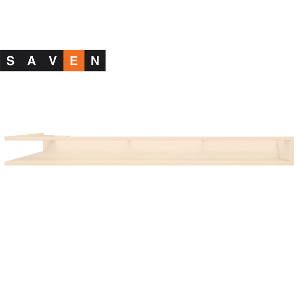 Вентиляционная решетка для камина угловая правая SAVEN Loft Angle 95х950х450 кремовая