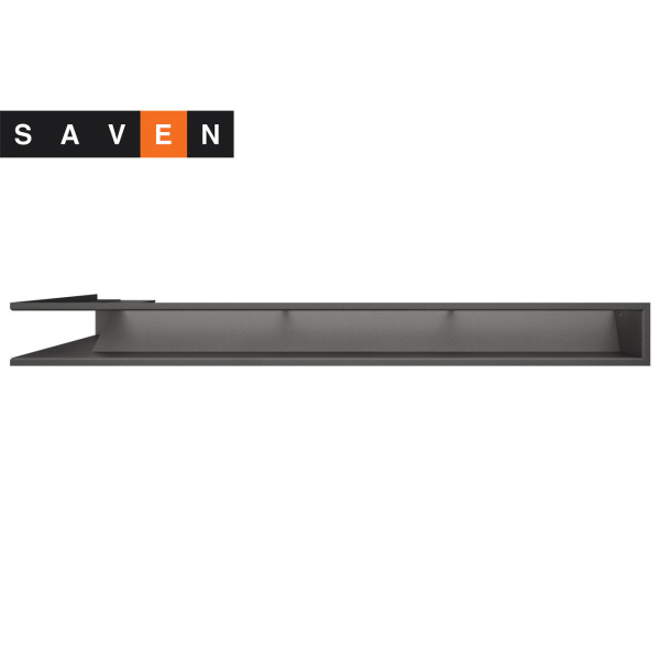 Вентиляционная решетка для камина угловая правая SAVEN Loft Angle 95х950х450 графитовая