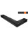 Вентиляційна решітка для каміна кутова ліва SAVEN Loft Angle 95х450х950 чорна