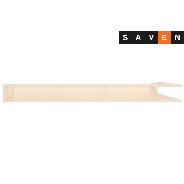 Вентиляционная решетка для камина угловая левая SAVEN Loft Angle 95х450х950 кремовая
