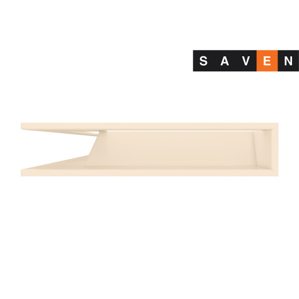 Вентиляционная решетка для камина угловая левая SAVEN Loft Angle 95х450х950 кремовая