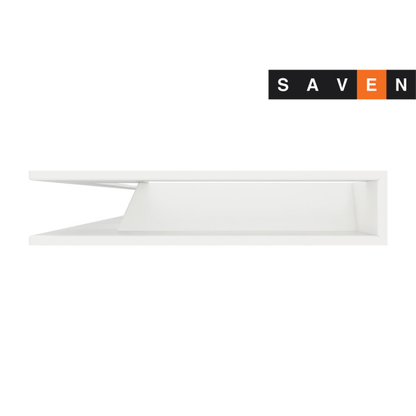 Вентиляционная решетка для камина угловая левая SAVEN Loft Angle 95х450х950 белая