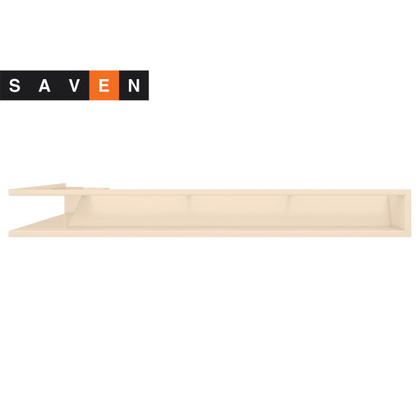 Вентиляционная решетка для камина угловая правая SAVEN Loft Angle 95х800х450 кремовая