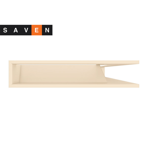 Вентиляционная решетка для камина угловая правая SAVEN Loft Angle 95х800х450 кремовая