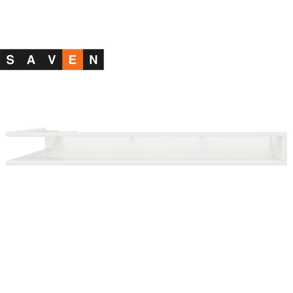 Вентиляционная решетка для камина угловая правая SAVEN Loft Angle 95х800х450 белая