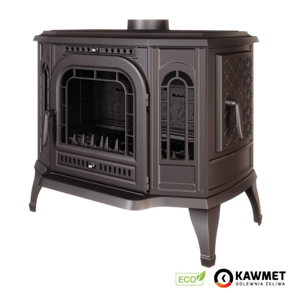 Піч камін чавунна KAWMET P7 (10.5 kW) PB ECO дверцята з правого боку