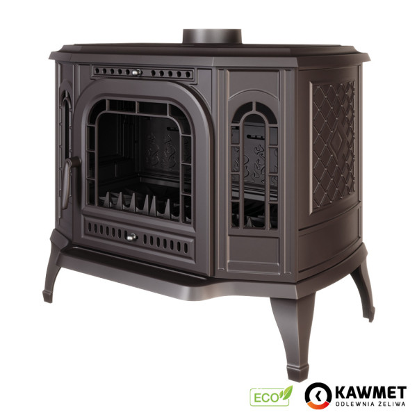 Піч камін чавунна KAWMET P7 (10.5 kW) LB ECO дверцята з лівого боку