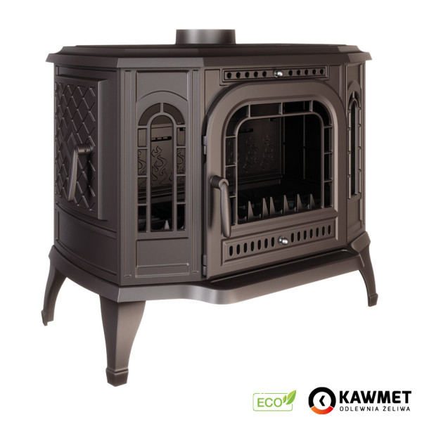 Піч камін чавунна KAWMET P7 (10.5 kW) LB ECO дверцята з лівого боку
