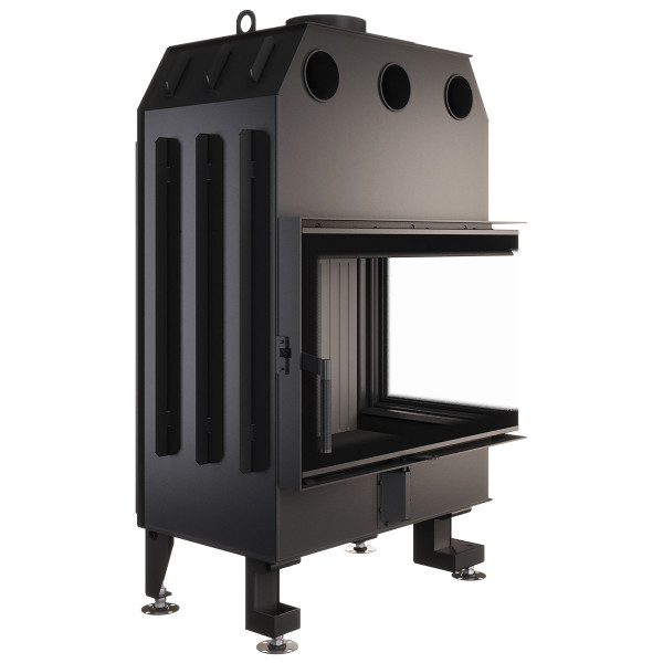 Камінна топка кутова SAVEN Energy 75х50х47R Black (15,1 kW) ECO