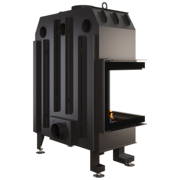 Камінна топка кутова SAVEN Energy 85х50х47L Black (17,0 kW) ECO