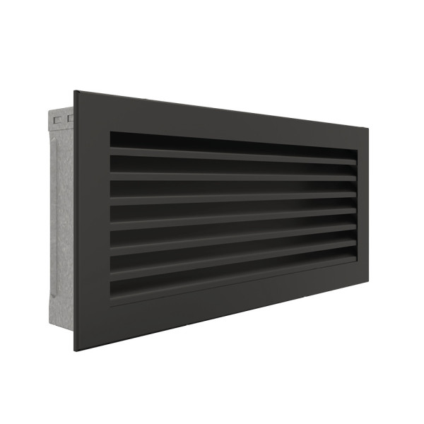 Вентиляционная решетка для камина SAVEN Hide 17х37 черная