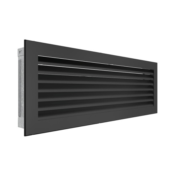 Вентиляционная решетка для камина SAVEN Hide 17х49 черная