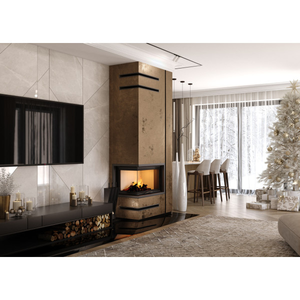 Камінна топка кутова SAVEN Energy Up 75х50х47R (15,1 kW) ECO