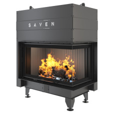 Камінна топка кутова SAVEN Energy Up 85х50х47R Black (17,0 kW) ECO