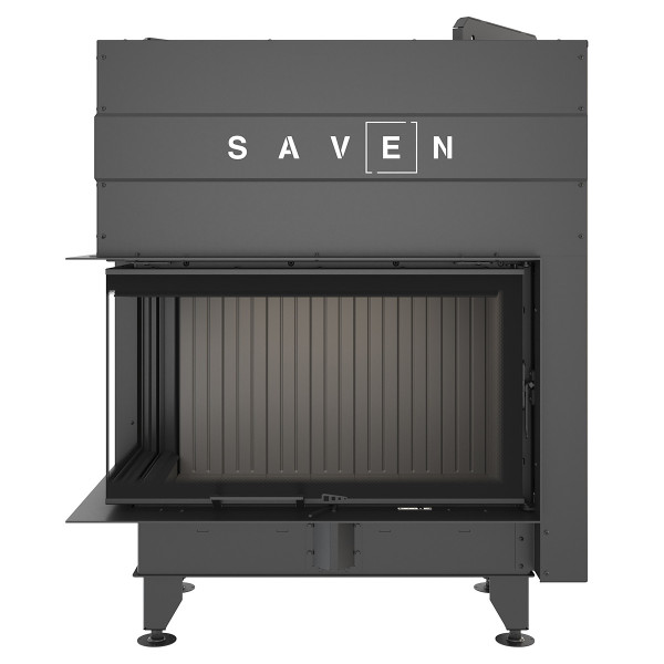Камінна топка кутова SAVEN Energy Up 85х50х47L Black (17,0 kW) ECO