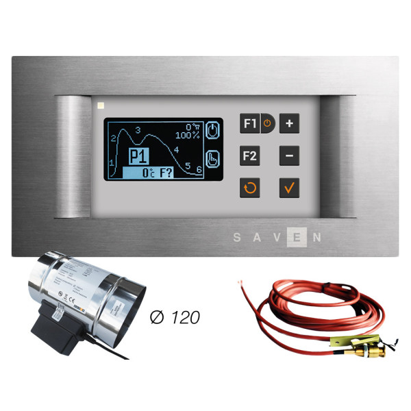 Автоматический оптимизатор горения SAVEN AutoBurn GR-120 с датчиком открывания дверцы