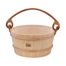 Ведро для сауны с пластиковой вставкой 9 л сосна Sawo 300-HP