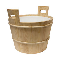 Таз для сауни із пластиковою вставкою 18 л сосна Sawo 381-Р