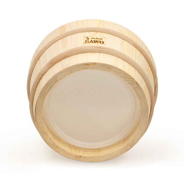 Шайка для сауни із пластиковою вставкою 4 л сосна Sawo 340-P