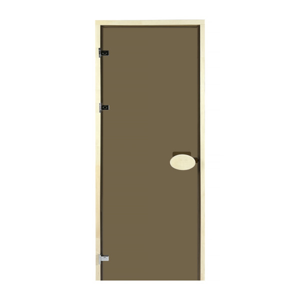 Двери для сауны PAL 80*200 см бронза 8 мм