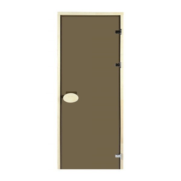 Двери для сауны PAL 80*200 см бронза 8 мм