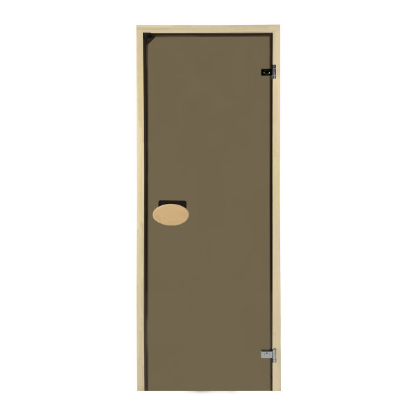 Двери для сауны PAL 80*190 см бронза 8 мм