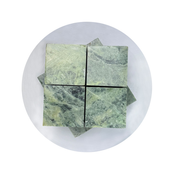 Камені для сауни Жадеїт пиляні у формі куба 7x7x7 см / 10 кг