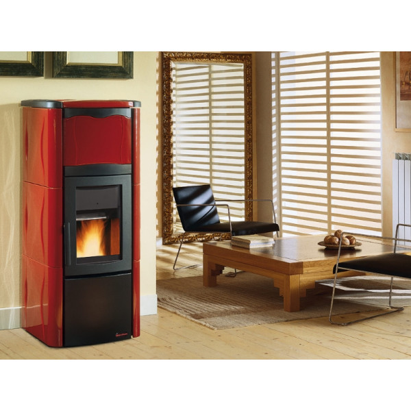 Піч пеллетний La Nordica LUCREZIA IDRO Bordeaux