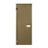 Двери для сауны PAL 80*190 см матовая бронза 8 мм