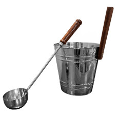 Шайка с лейкой из нержавеющей стали