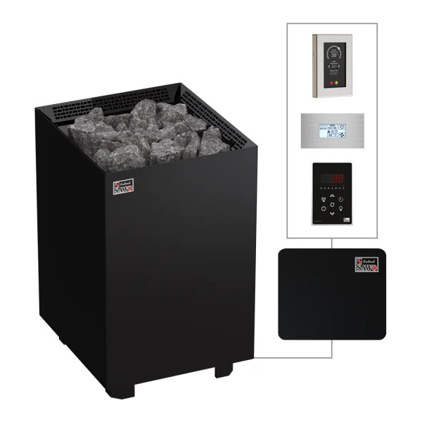 Електрокам'янка Sawo NORDEX FLOOR BLACK NRNF-120 NS-BL-Z
