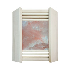 Ограждение для светильника угловое с гималайской солью, липа