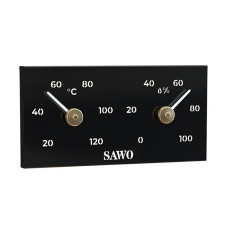 Термо-гигрометр Sawo 295-THMBL