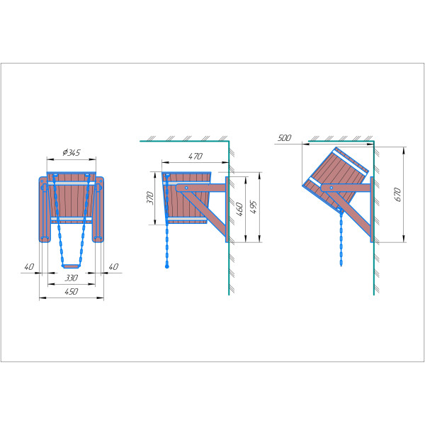Водопад Tesli 20 л. с термолипы и пластмассовой вставкой