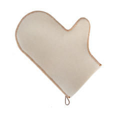 Перчатка белая из натурального войлока