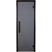 Двери для хамама Tesli Antalya Black Sateen 1900х700