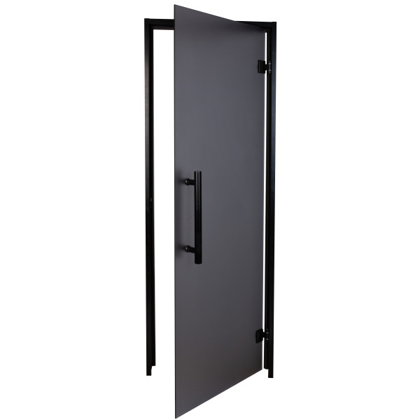 Двері для хамаму Tesli Antalya Black Sateen 2000х700