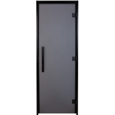 Дверь для хамама Tesli Antalya Black Sateen 2000х800