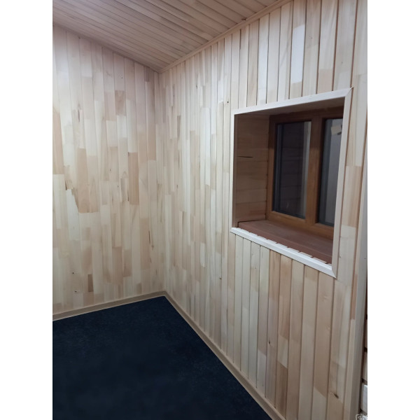 Вагонка (Ламберия) липа 80 "Разнотон Б", сросшаяся 80х12х2200-2400 мм.