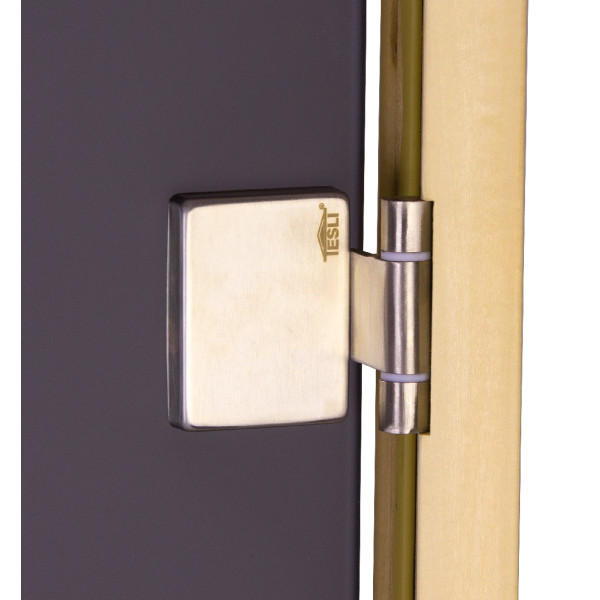 Дверь для бани и сауны Tesli Lux Graphite Sateen 2000х700