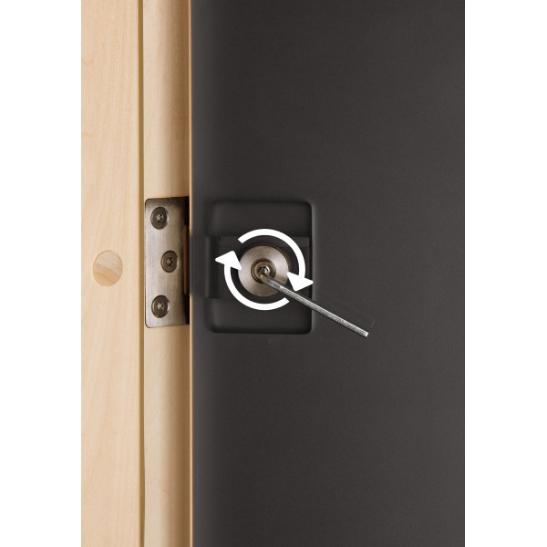 Дверь для бани и сауны Tesli Lux Graphite Sateen 2000х700