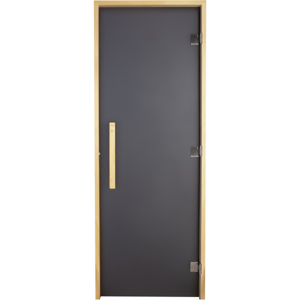 Дверь для бани и сауны Tesli Lux Graphite 2000х800